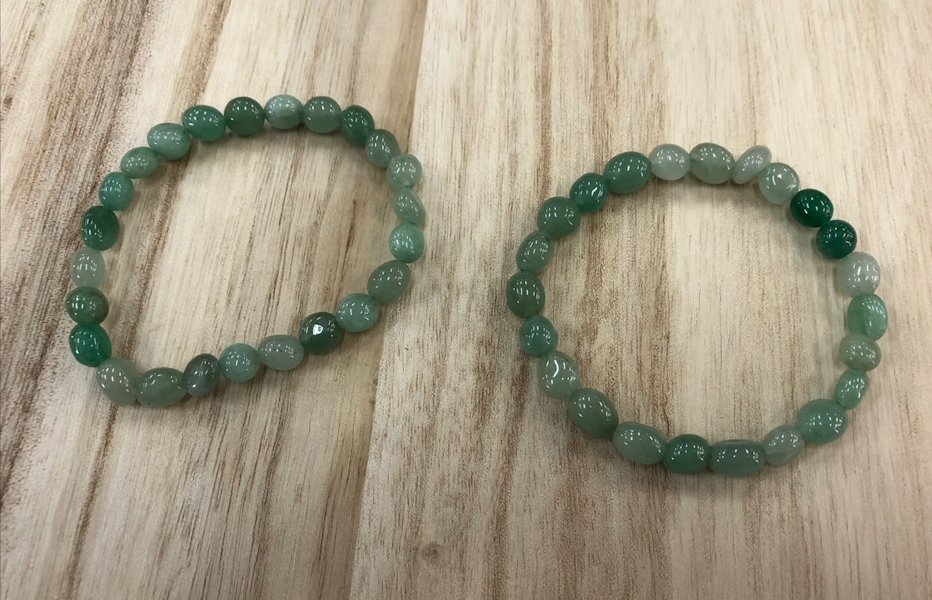 Pulsera Cuarzo Verde Aventurina forma